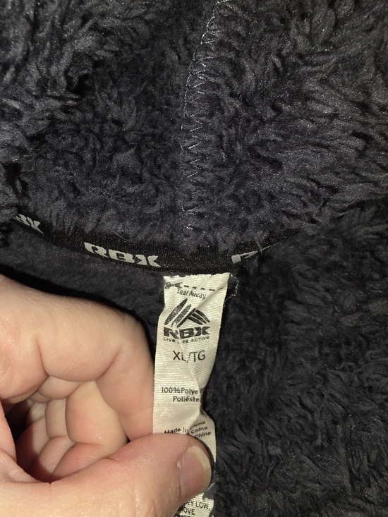 RBX Black Sherpa-Lined Hooded Jacket - Picture 3 of 3